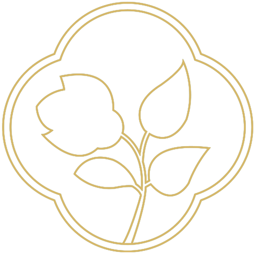 SHYWAY original gold floral emblem