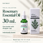 SHYWAY Rosemary eterisk olja: 30 ml, droppflaska och 10 x 4 x 4 cm detaljförpackning